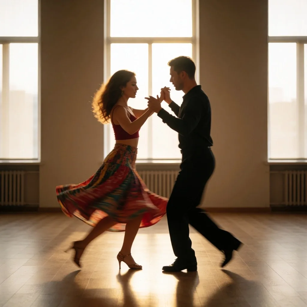 Bakü stüdyosunda dansçı
